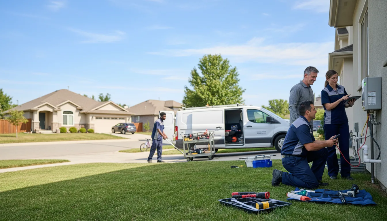 Tankless water heater service in Commerce, OK